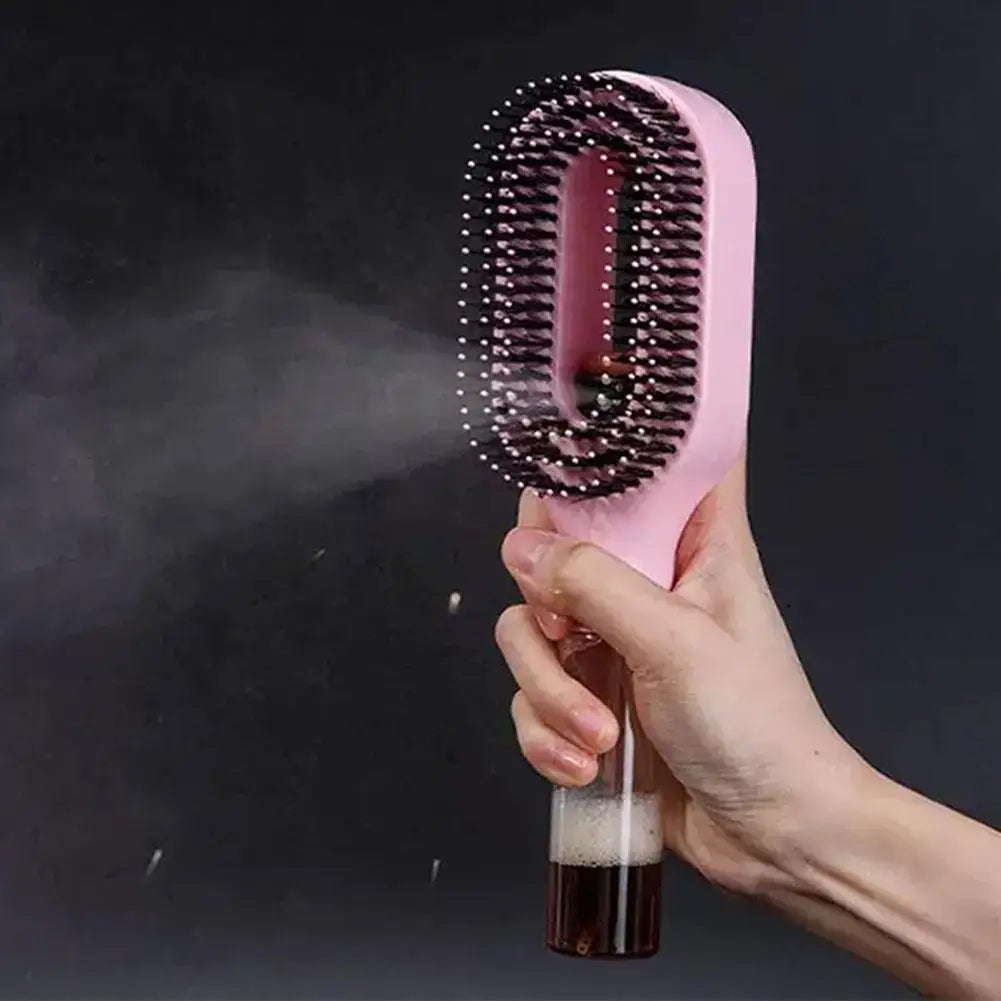 2in1 Sprayer Comb Detangling Scalp Massage Hairbrush with Spray Bottle Essential Oil Water Mist Spray Brush Anti-static Summer