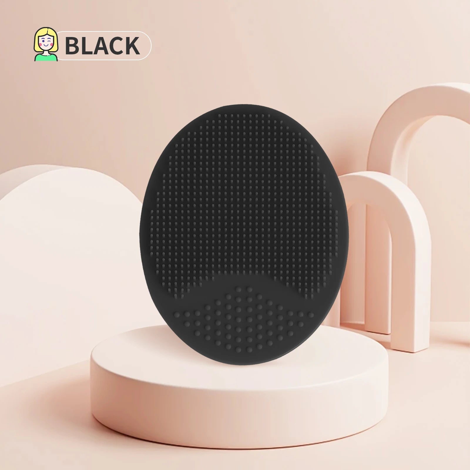 Wash a face to brush,1pcs	Silicone Cute Sucker mini Cleansing	cleaning brush for Face Washing